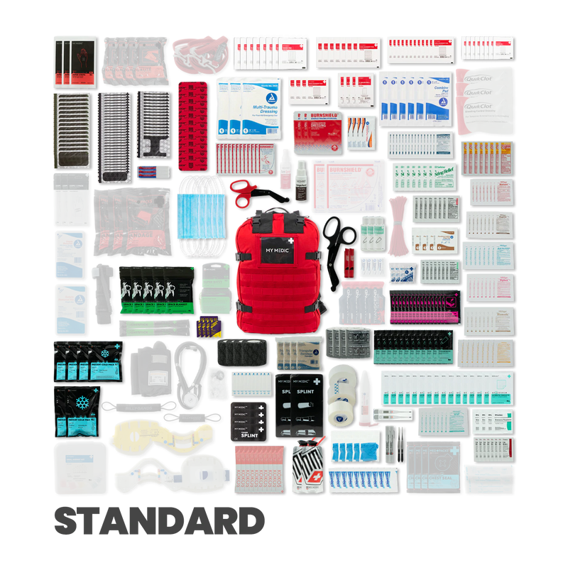 Medic Standard Medical First Aid Kit EMT First Responder 550+