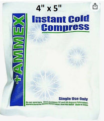12 Instant Ice-Cold Packs 4x5 Ammex Therapy Pack NH4NO3