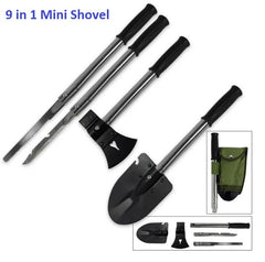 Mini Shovel Multi-Function Axe Saw Knife 9-in1