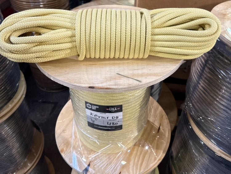 Lashing Yellow Kevlar Aramid Tactical 3/8 Fire Retardant Rope Heavy Duty