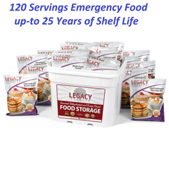120 Serving Breakfast Lunch and Dinner Bucket Legacy