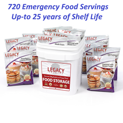 Legacy Premium Emergency Food 720 Servings Free Survival Kit