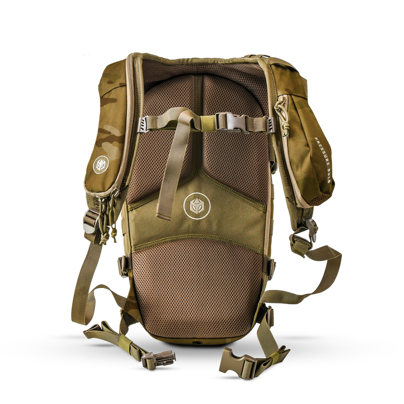 Aquamira 700 Tactical Hydration Water Bladder Rig Pack MultiCam