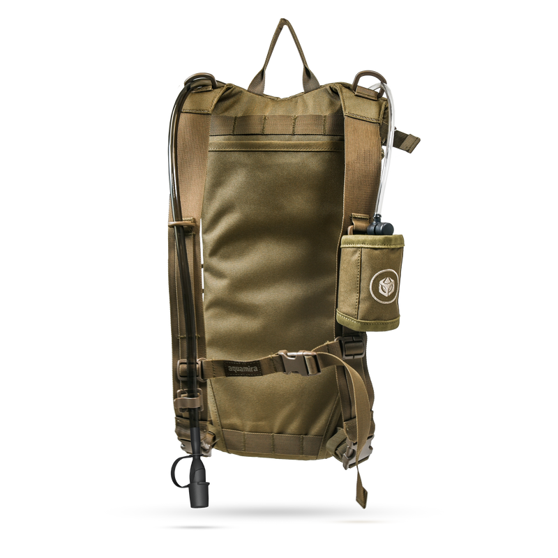 Aquamira GUARDIAN Tactical Hydration Water Bladder Pack Coyote Aquamira GUARDIAN Tactical Hydration Water Bladder Pack Coyote