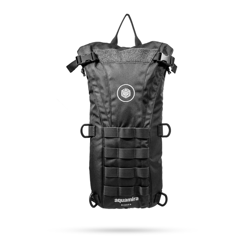 Aquamira RIGGER Tactical Hydration Water Bladder Pack Black