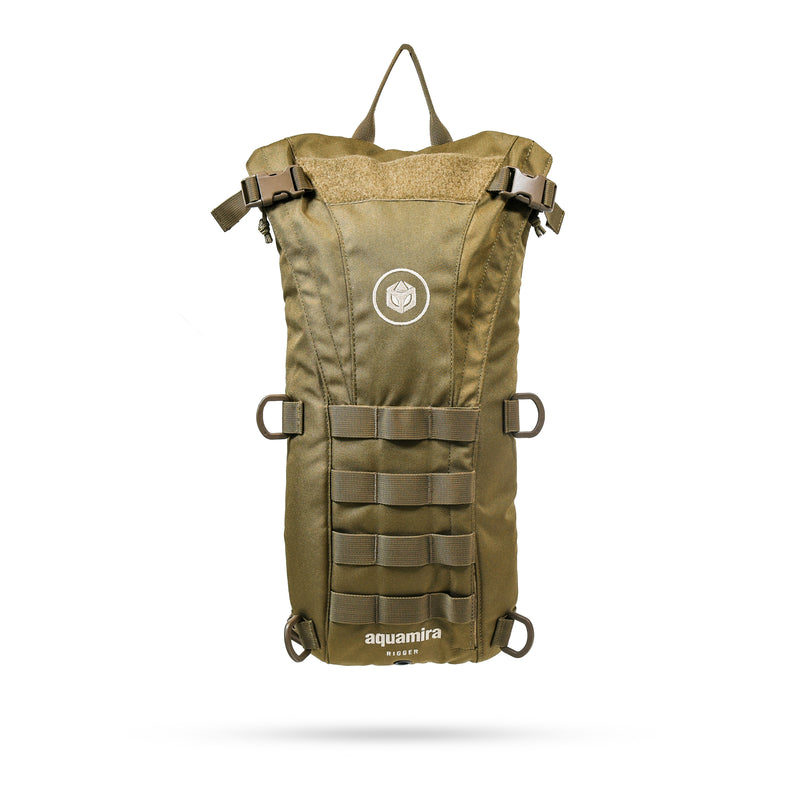 Aquamira RIGGER Tactical Hydration Water Bladder Pack Coyote