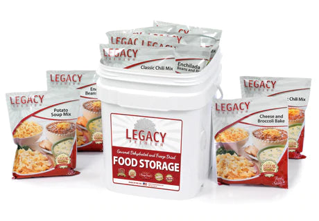 60 Serving Breakfast Lunch and Dinner Bucket Legacy