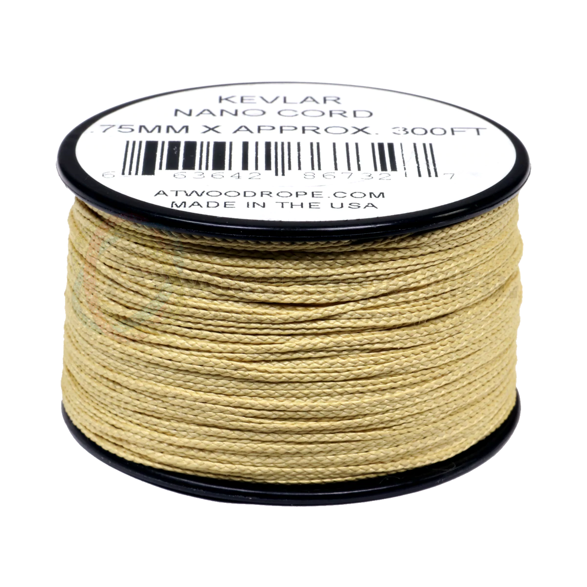 75mm Nano Cord made with Kevlar Aramid - Yellow 300ft