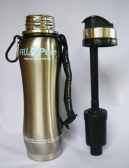 New Fill 2 pure water filtration systems stainless water bottle with filter