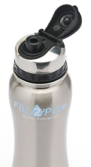 New Fill 2 pure water filtration systems stainless water bottle with filter