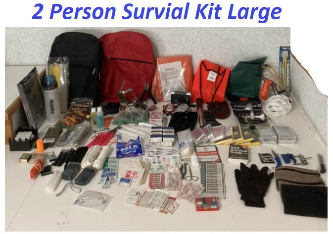 2 Person Large Survival Kit Bug Out Medical