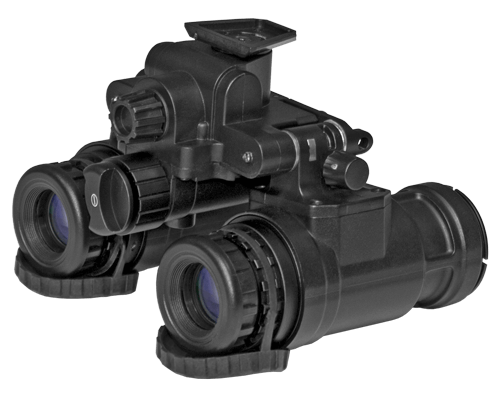 why do some night vision goggles have 4 lenses PS31-4, Night Vision Goggle - USA G4, Auto-Gated/filmless, 64-72 lp/mm