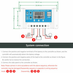 Solar Panel 25-Watt Flexible 12 Volt Solar Panel with 30a Controller