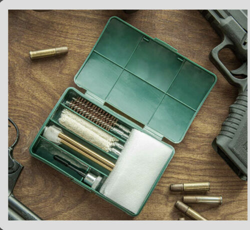 Universal Pistol Cleaning Kit Handgun Compact Pistol Case 9mm .357 .38